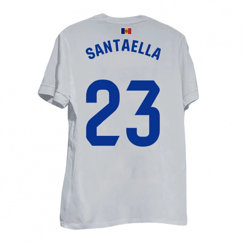 Danxen Mujer Camiseta Yedid Santaella #23 Blanco Amarillo Azul 2ª Equipación 2025/26 La Camisa México