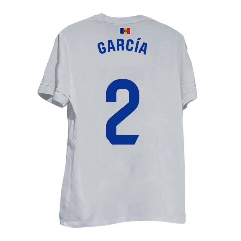 Danxen Mujer Camiseta Cerni García #2 Blanco Amarillo Azul 2ª Equipación 2025/26 La Camisa México
