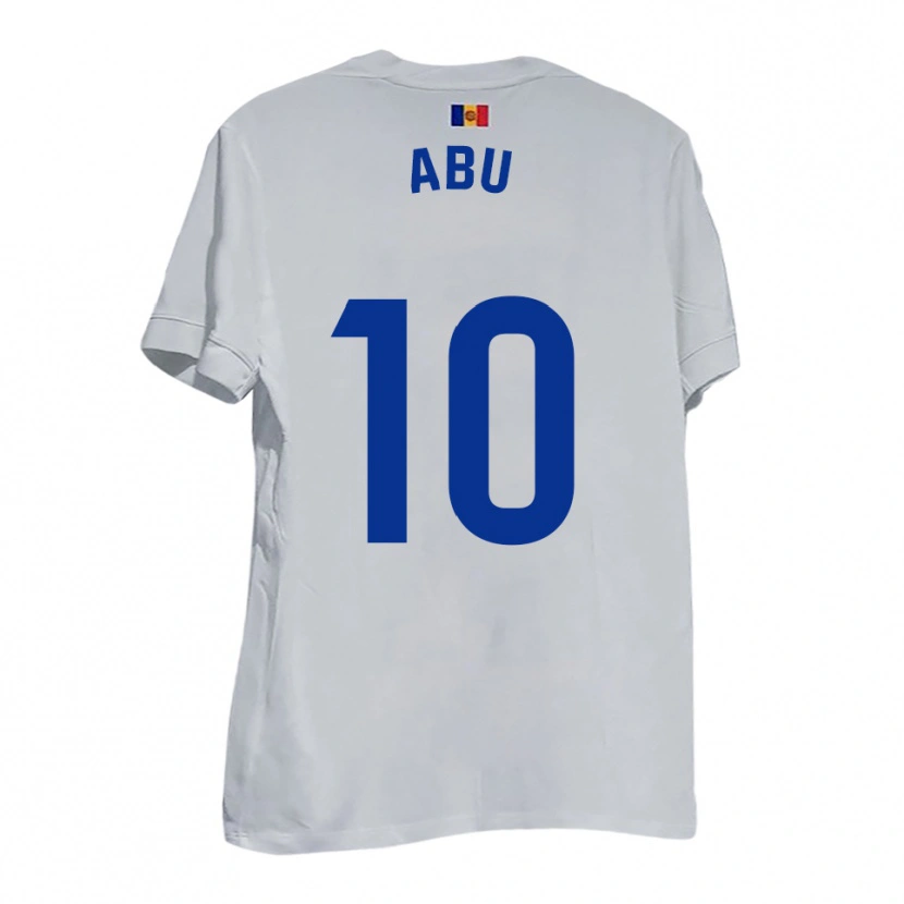 Danxen Mujer Camiseta Abu #10 Blanco Amarillo Azul 2ª Equipación 2025/26 La Camisa México