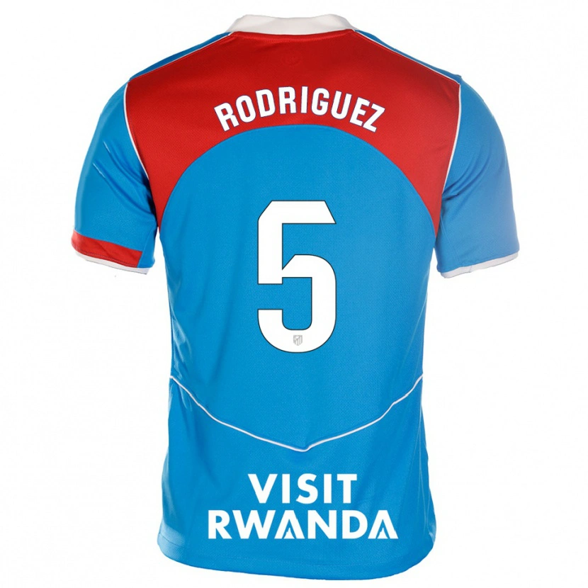 Danxen Mujer Camiseta Cinta Rodriguez #5 Azul Blanco Equipación Tercera 2025/26 La Camisa México