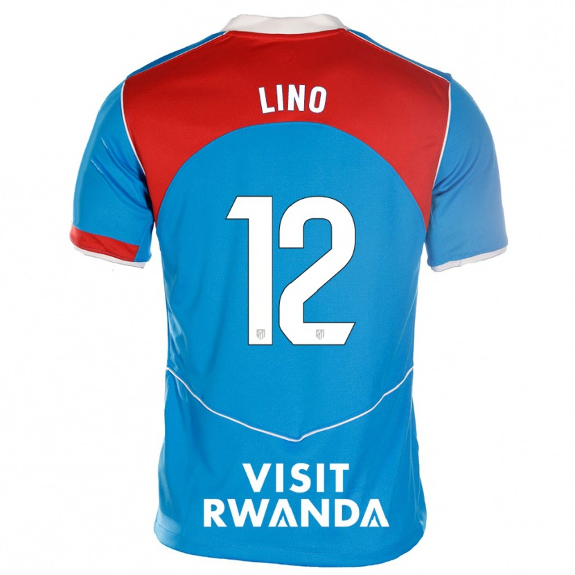Danxen Mujer Camiseta Samuel Lino #12 Azul Blanco Equipación Tercera 2025/26 La Camisa México