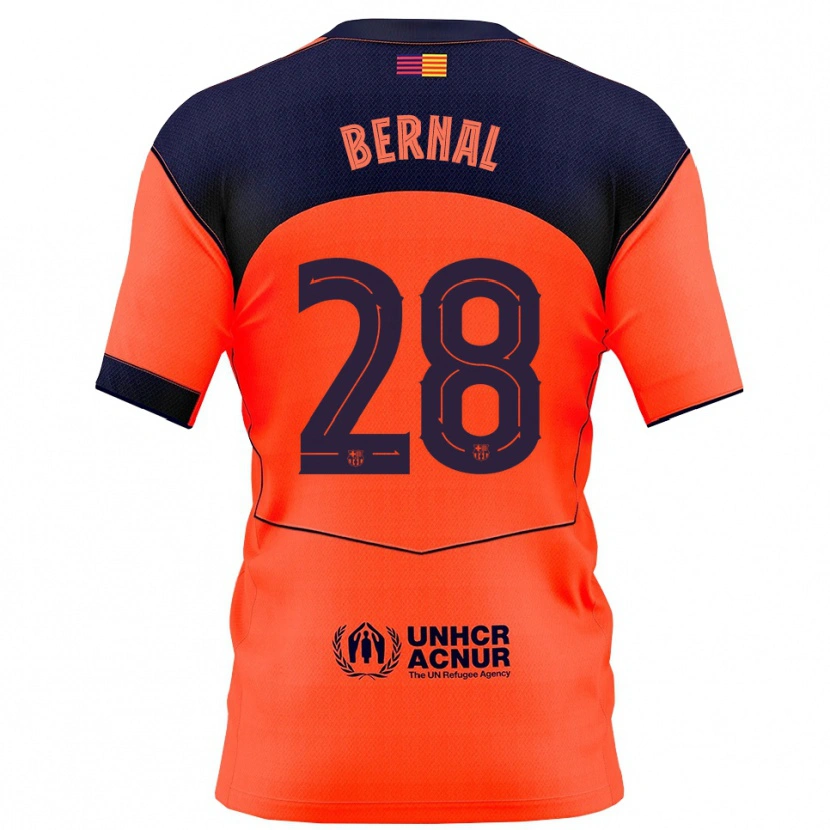 Danxen Mujer Camiseta Marc Bernal #28 Naranja Marino Equipación Tercera 2025/26 La Camisa México