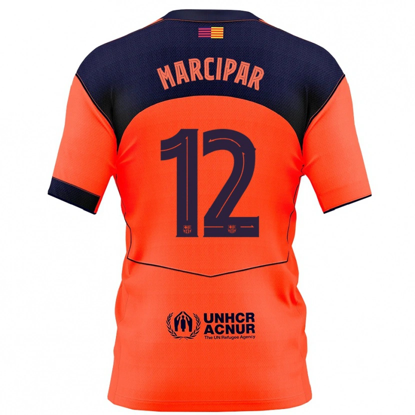 Danxen Mujer Camiseta Nico Marcipar #12 Naranja Marino Equipación Tercera 2025/26 La Camisa México