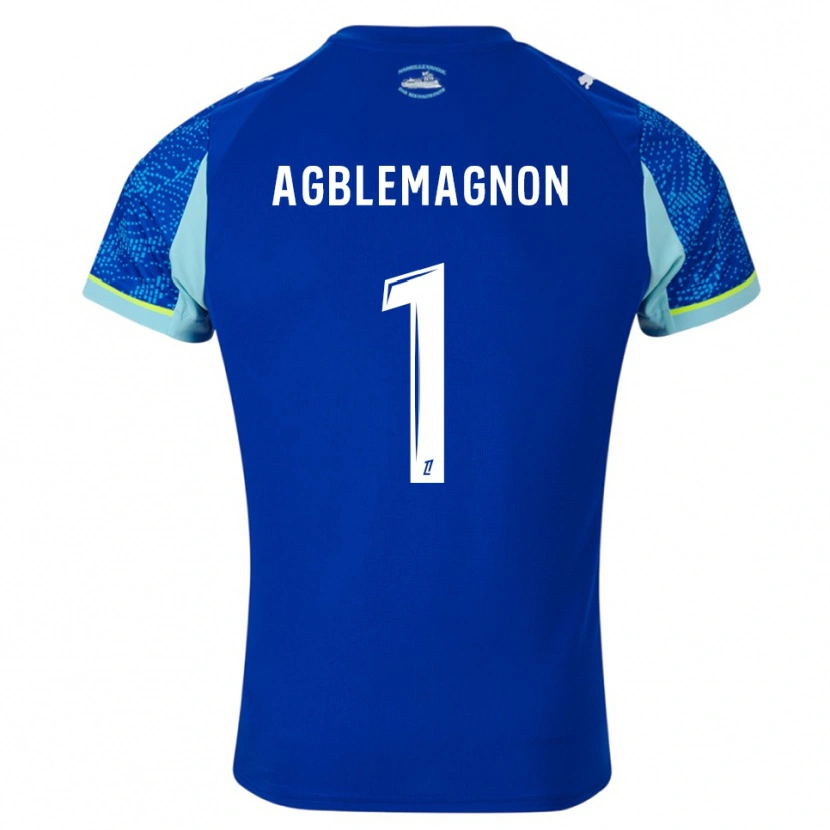 Danxen Mujer Camiseta Jordan Agblemagnon #1 Celeste Blanco Equipación Tercera 2025/26 La Camisa México