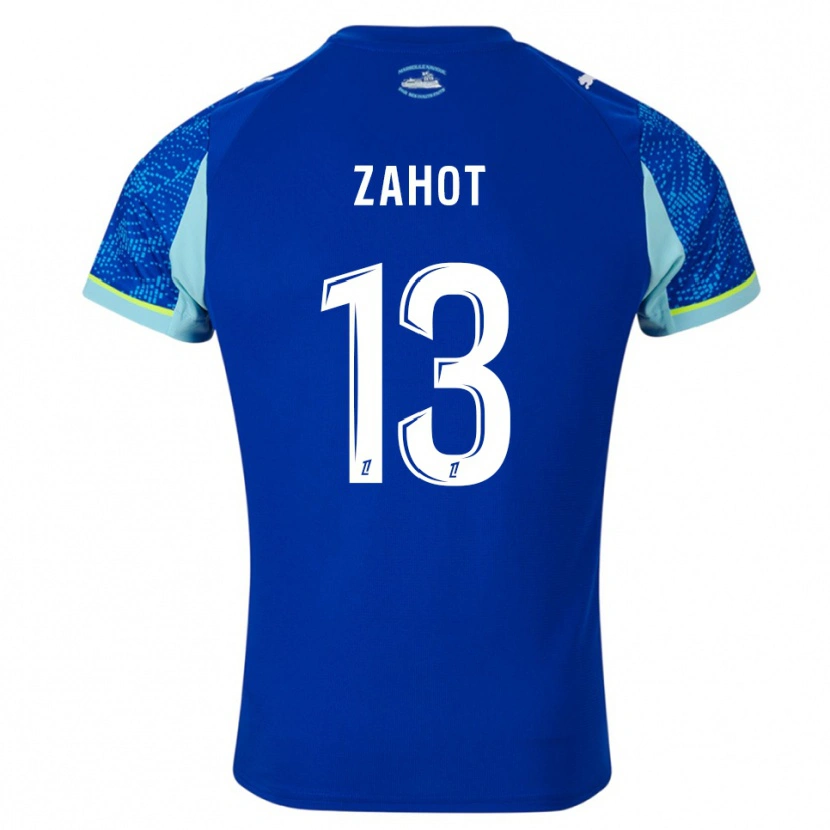 Danxen Mujer Camiseta Sarah Zahot #13 Celeste Blanco Equipación Tercera 2025/26 La Camisa México