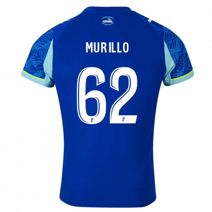 Danxen Mujer Camiseta Amir Murillo #62 Celeste Blanco Equipación Tercera 2025/26 La Camisa México