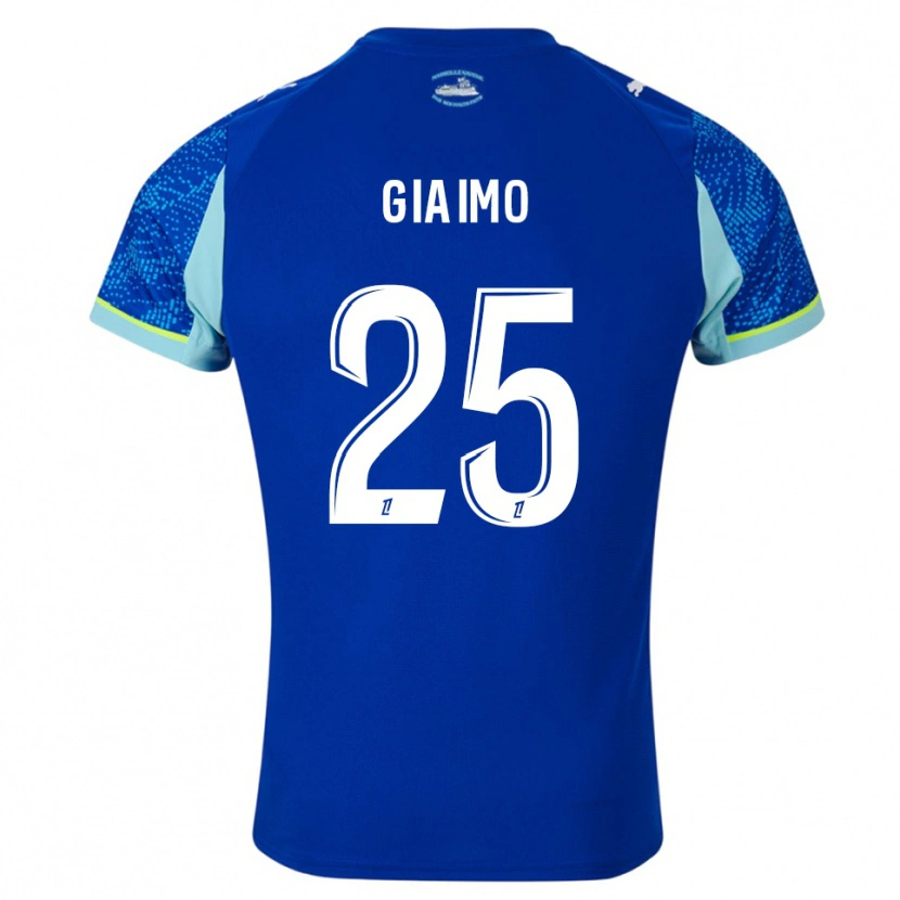 Danxen Mujer Camiseta Carla Giaimo #25 Celeste Blanco Equipación Tercera 2025/26 La Camisa México