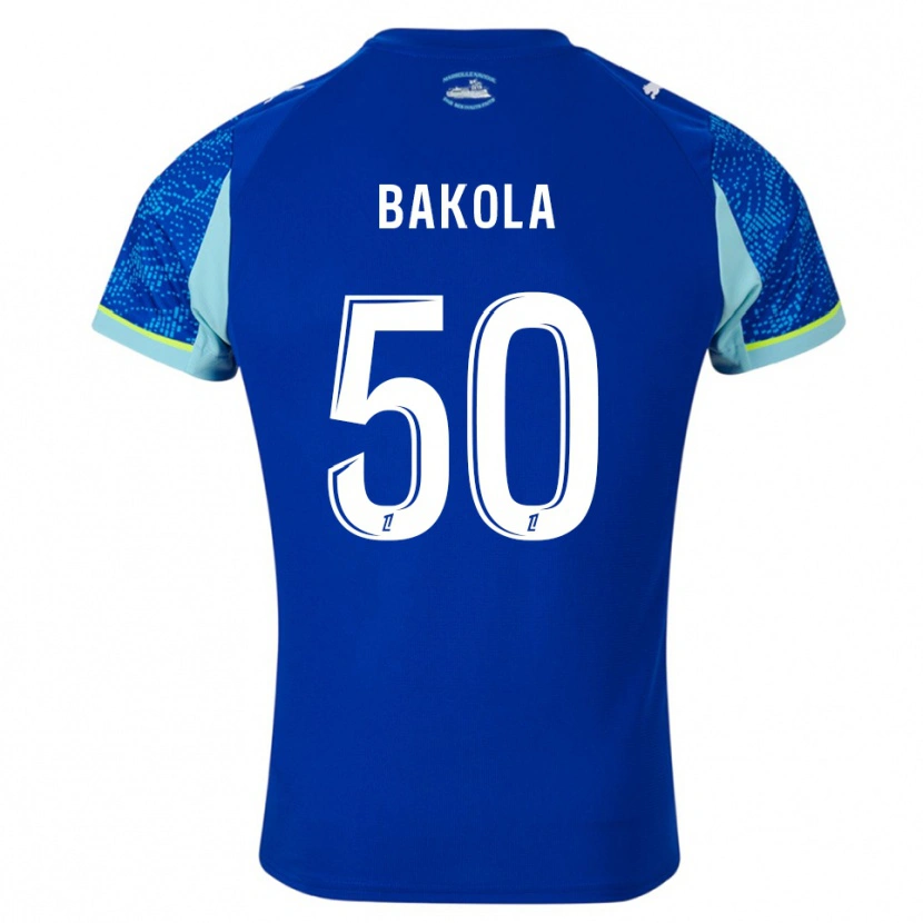 Danxen Mujer Camiseta Darryl Bakola #50 Celeste Blanco Equipación Tercera 2025/26 La Camisa México