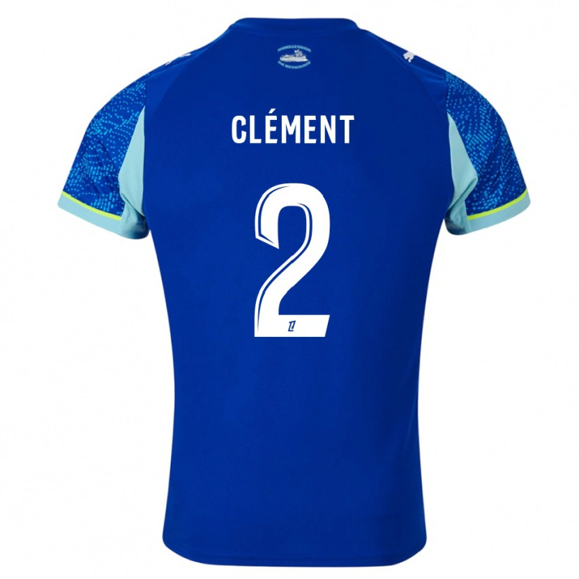 Danxen Mujer Camiseta Mathis Clément #2 Celeste Blanco Equipación Tercera 2025/26 La Camisa México