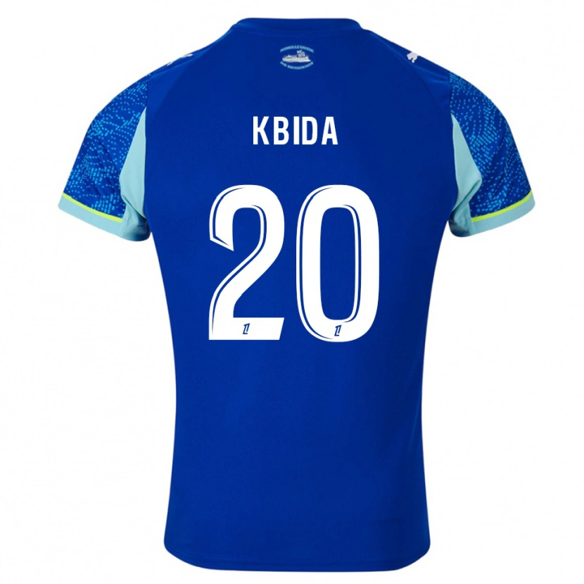 Danxen Mujer Camiseta Ines Kbida #20 Celeste Blanco Equipación Tercera 2025/26 La Camisa México