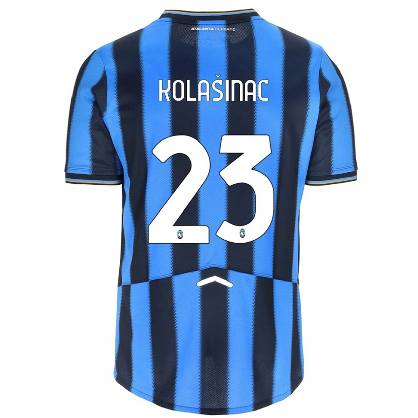 Danxen Niño Camiseta Sead Kolasinac #23 Azul Cielo Negro 1ª Equipación 2025/26 La Camisa México