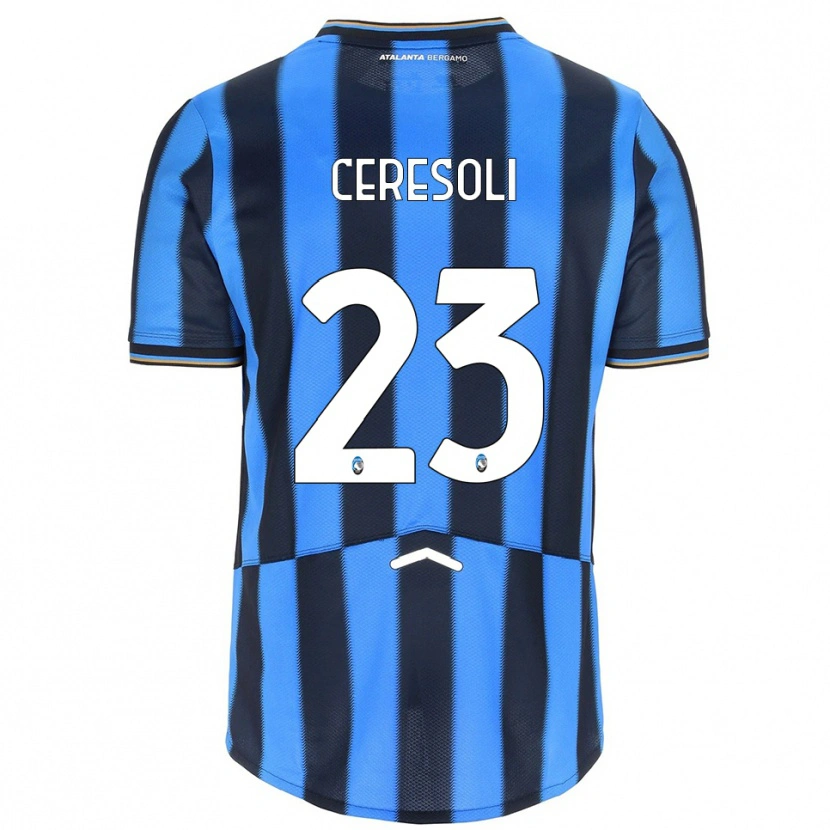 Danxen Niño Camiseta Andrea Ceresoli #23 Azul Cielo Negro 1ª Equipación 2025/26 La Camisa México