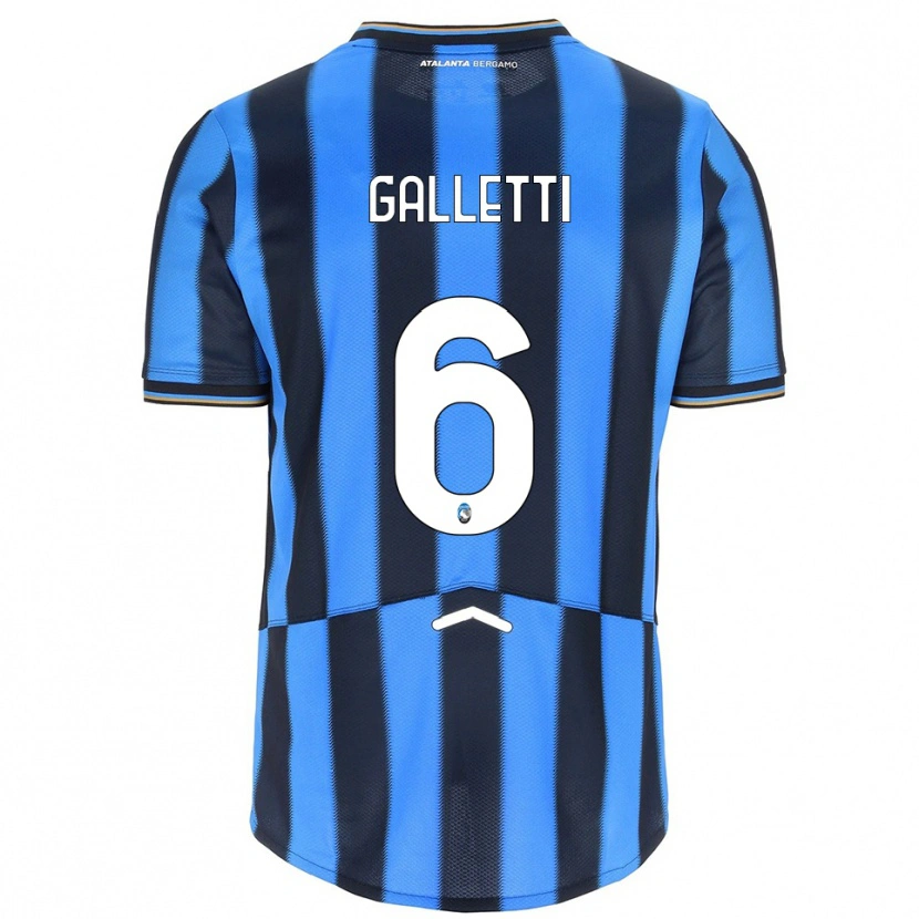 Danxen Niño Camiseta Elia Galletti #6 Azul Cielo Negro 1ª Equipación 2025/26 La Camisa México