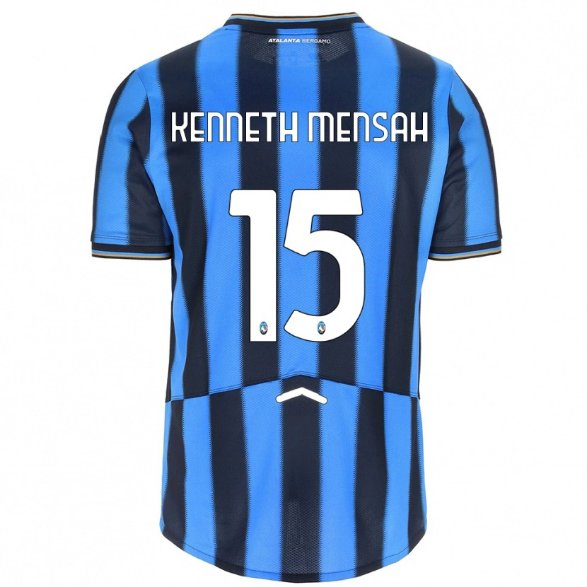 Danxen Niño Camiseta Anthony Mensah #15 Azul Cielo Negro 1ª Equipación 2025/26 La Camisa México
