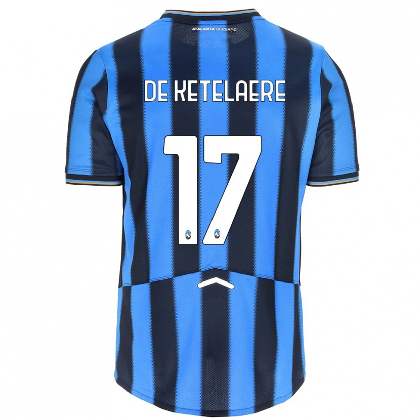 Danxen Niño Camiseta Charles De Ketelaere #17 Azul Cielo Negro 1ª Equipación 2025/26 La Camisa México