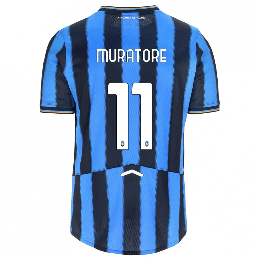 Danxen Niño Camiseta Simone Muratore #11 Azul Cielo Negro 1ª Equipación 2025/26 La Camisa México