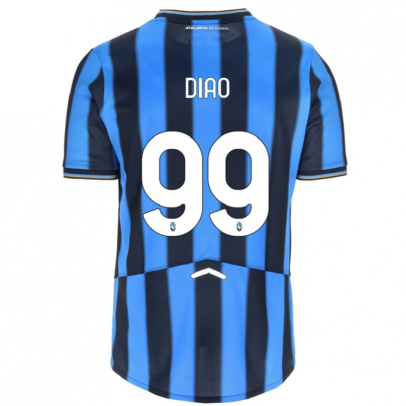 Danxen Niño Camiseta Siren Diao #99 Azul Cielo Negro 1ª Equipación 2025/26 La Camisa México