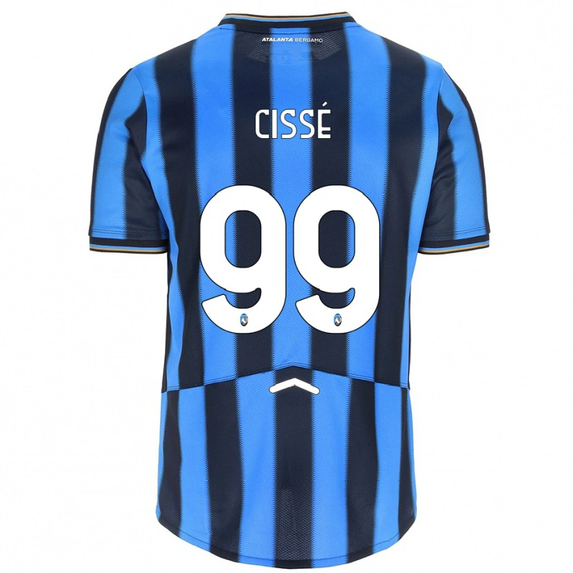 Danxen Niño Camiseta Moustapha Cissé #99 Azul Cielo Negro 1ª Equipación 2025/26 La Camisa México