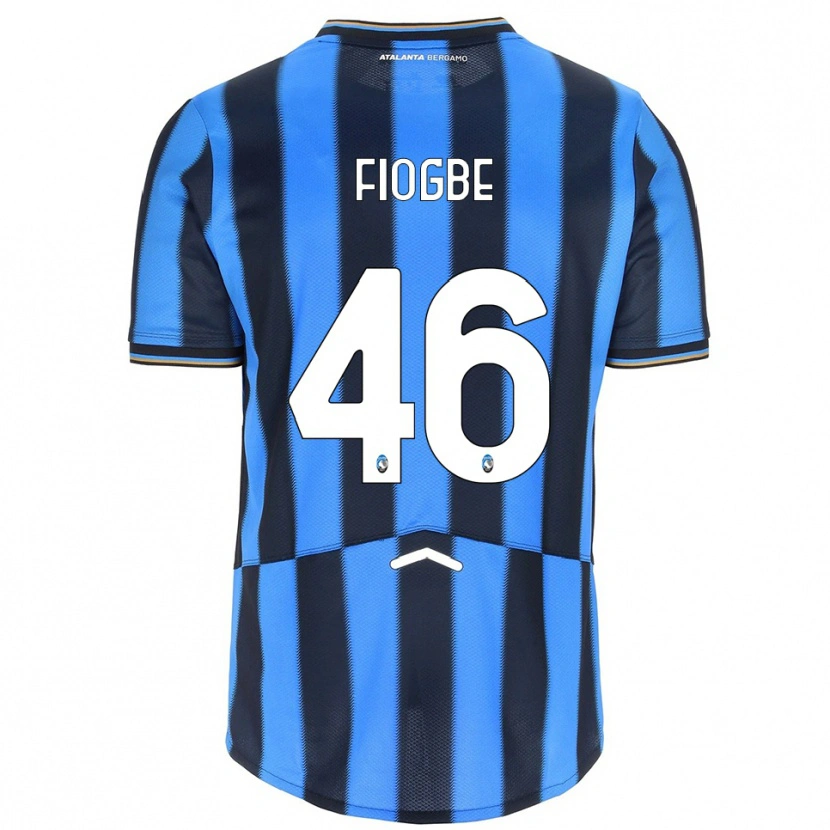 Danxen Niño Camiseta Candas Fiogbe #46 Azul Cielo Negro 1ª Equipación 2025/26 La Camisa México