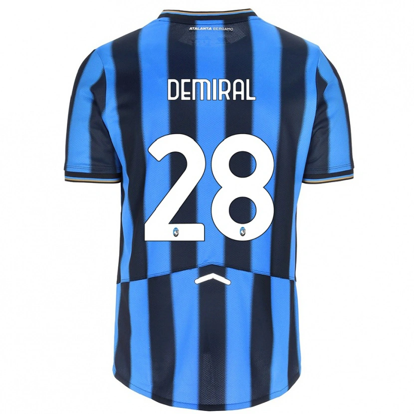Danxen Niño Camiseta Merih Demiral #28 Azul Cielo Negro 1ª Equipación 2025/26 La Camisa México