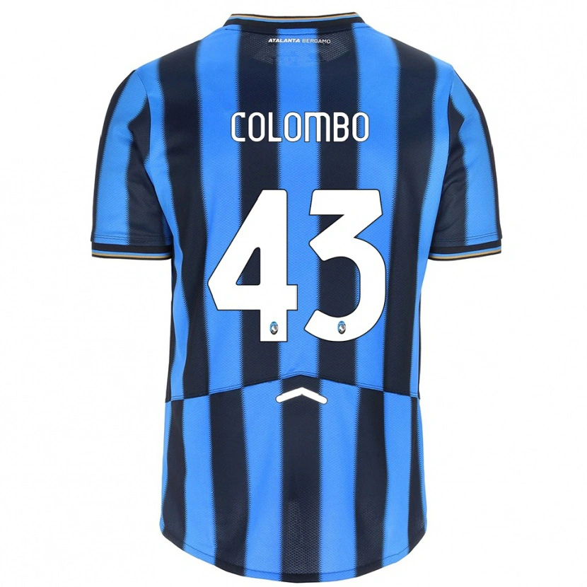 Danxen Niño Camiseta Matteo Colombo #43 Azul Cielo Negro 1ª Equipación 2025/26 La Camisa México
