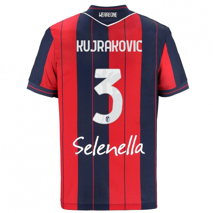 Danxen Niño Camiseta Minel Kujrakovic #3 Rojo Marino 1ª Equipación 2025/26 La Camisa México