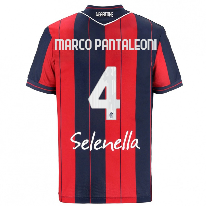 Danxen Niño Camiseta Gian Marco Pantaleoni #4 Rojo Marino 1ª Equipación 2025/26 La Camisa México