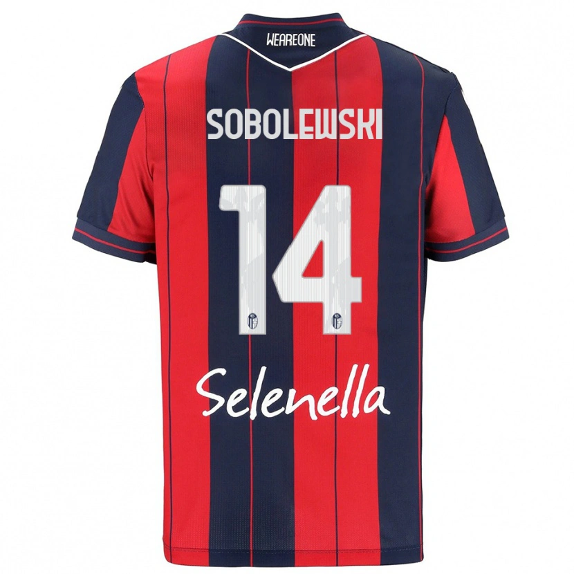 Danxen Niño Camiseta Konrad Sobolewski #14 Rojo Marino 1ª Equipación 2025/26 La Camisa México