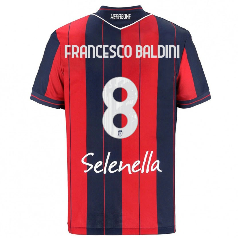Danxen Niño Camiseta Giovanni Francesco Baldini #8 Rojo Marino 1ª Equipación 2025/26 La Camisa México