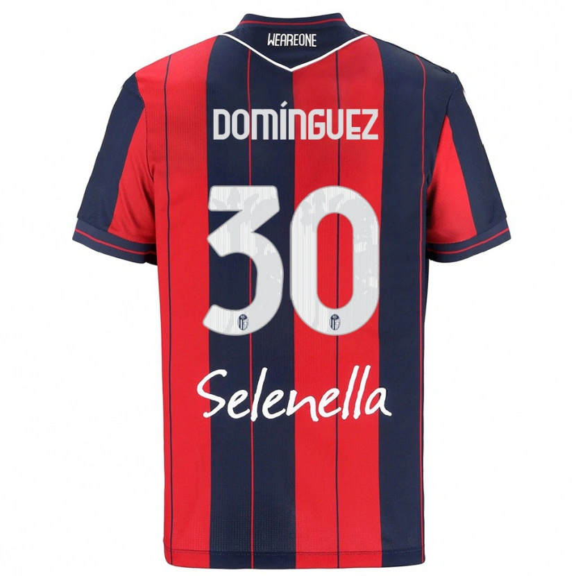 Danxen Niño Camiseta Benja Domínguez #30 Rojo Marino 1ª Equipación 2025/26 La Camisa México