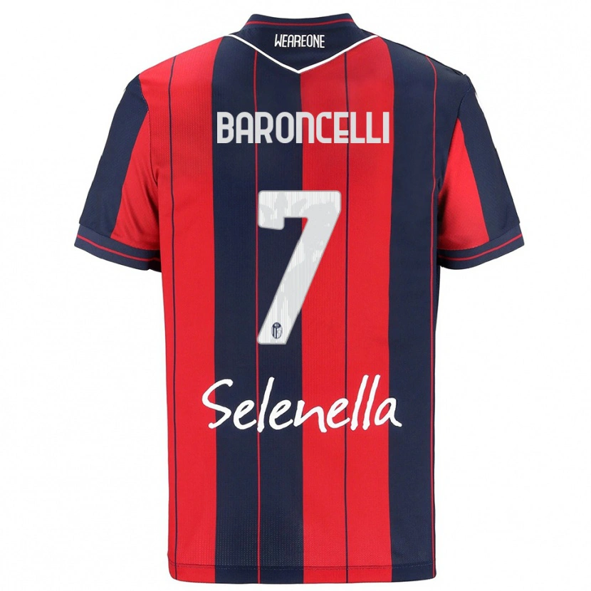 Danxen Niño Camiseta Giulio Baroncelli #7 Rojo Marino 1ª Equipación 2025/26 La Camisa México