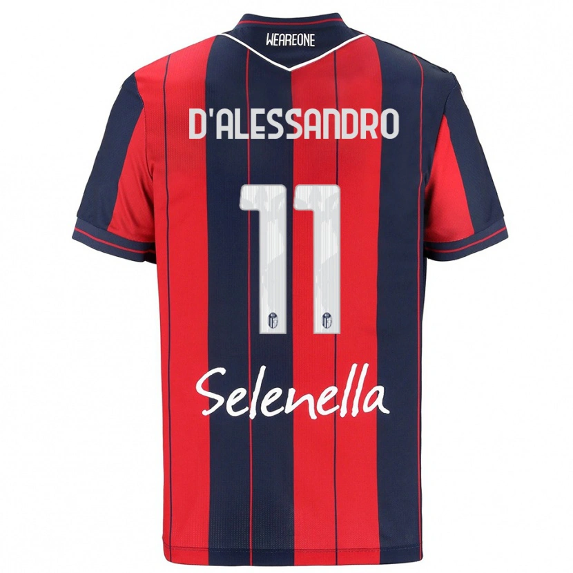 Danxen Niño Camiseta Giuliano D'alessandro #11 Rojo Marino 1ª Equipación 2025/26 La Camisa México