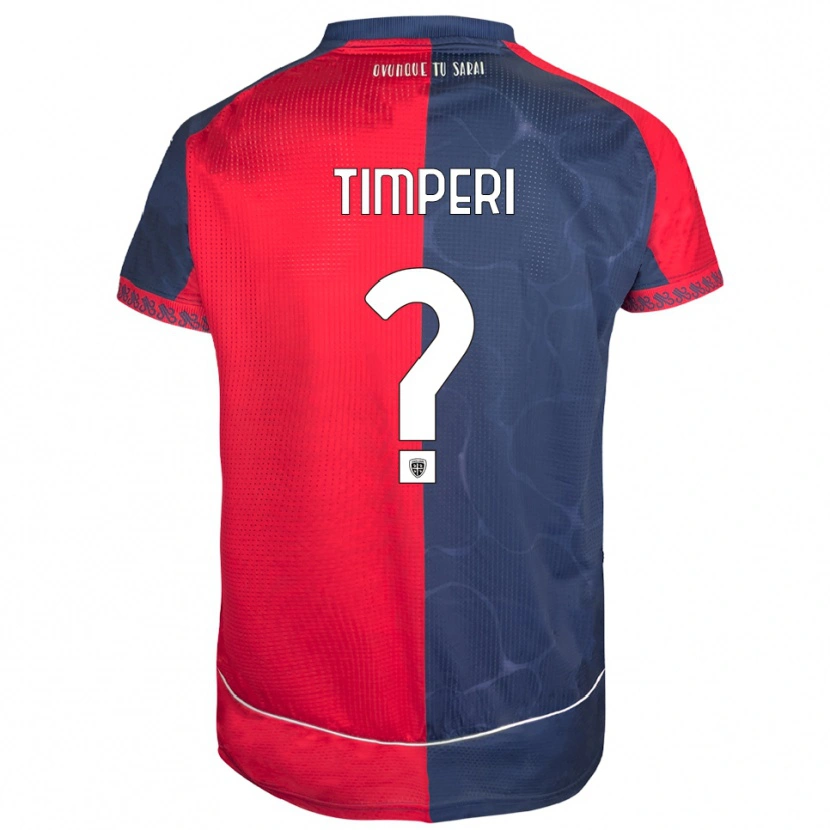 Danxen Niño Camiseta Giordano Timperi #0 Rojo Marino 1ª Equipación 2025/26 La Camisa México