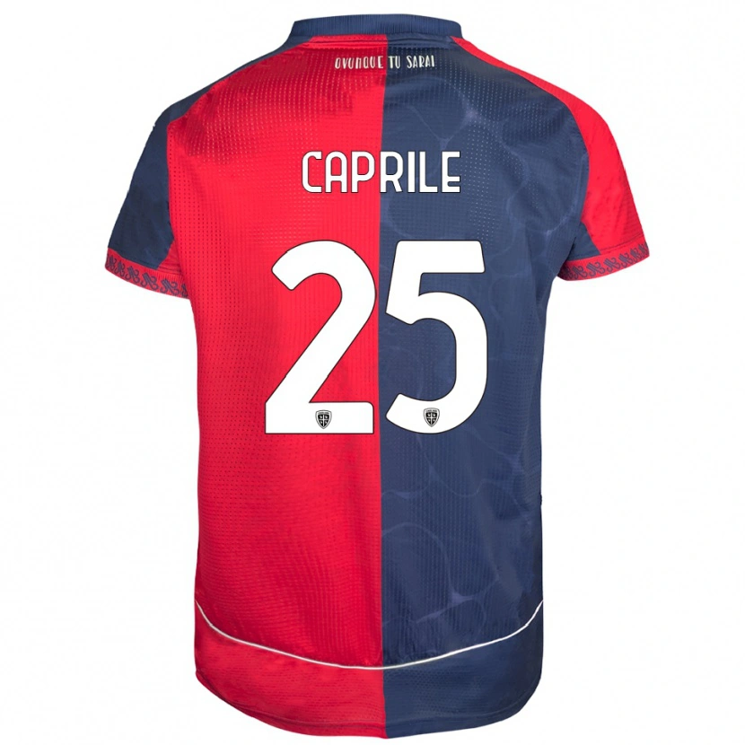Danxen Niño Camiseta Elia Caprile #25 Rojo Marino 1ª Equipación 2025/26 La Camisa México