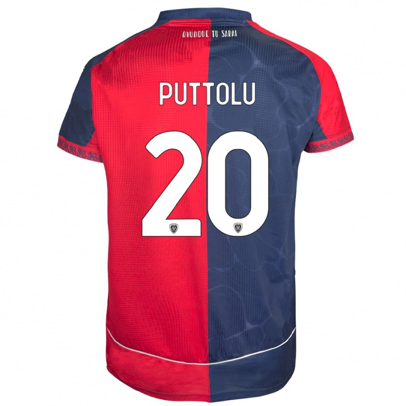 Danxen Niño Camiseta Diego Puttolu #20 Rojo Marino 1ª Equipación 2025/26 La Camisa México