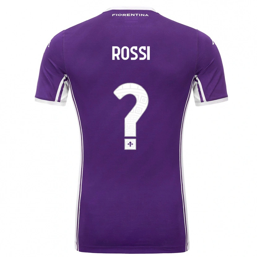 Danxen Niño Camiseta Alessandro Rossi #0 Púrpura Blanco 1ª Equipación 2025/26 La Camisa México