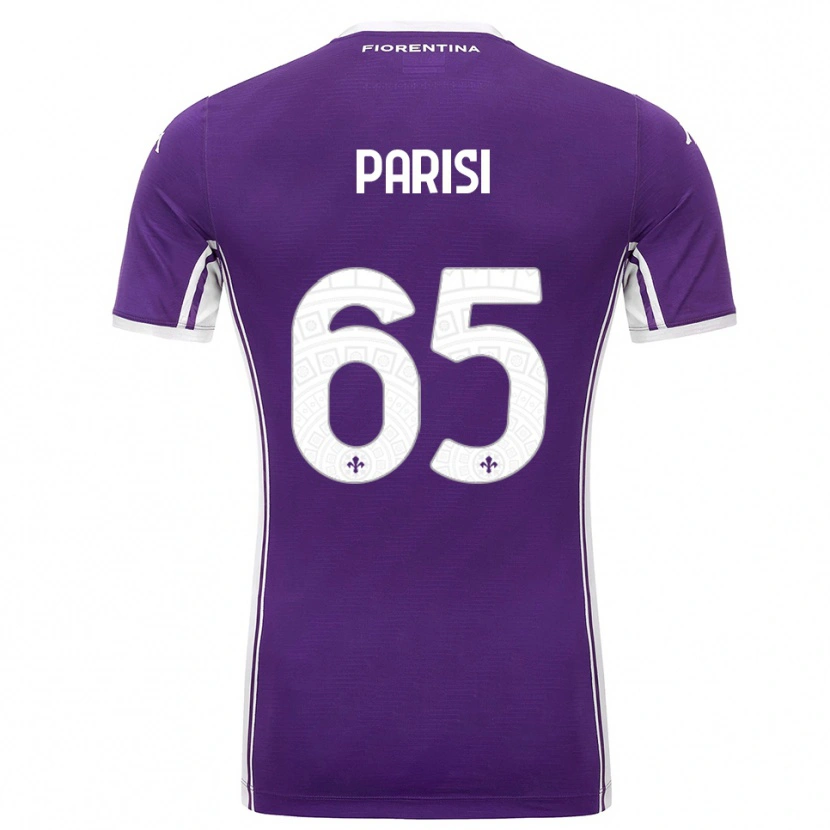 Danxen Niño Camiseta Fabiano Parisi #65 Púrpura Blanco 1ª Equipación 2025/26 La Camisa México