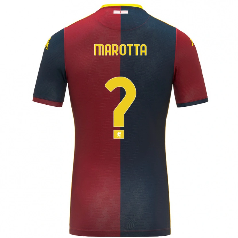 Danxen Niño Camiseta Francesco Marotta #0 Rojo Azul Real 1ª Equipación 2025/26 La Camisa México