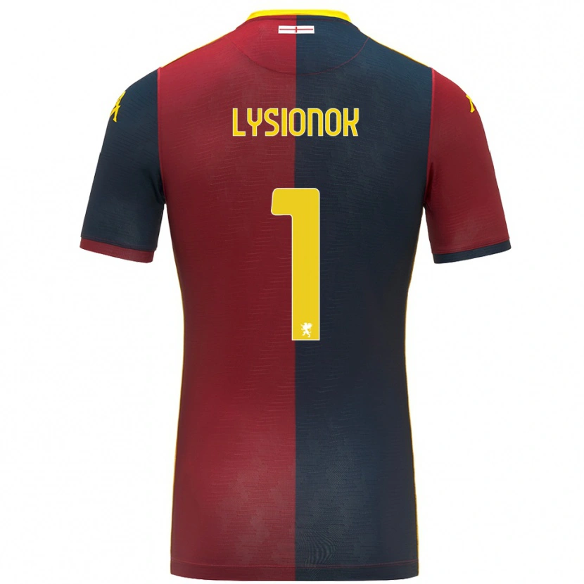 Danxen Niño Camiseta Ernestas Lysionok #1 Rojo Azul Real 1ª Equipación 2025/26 La Camisa México