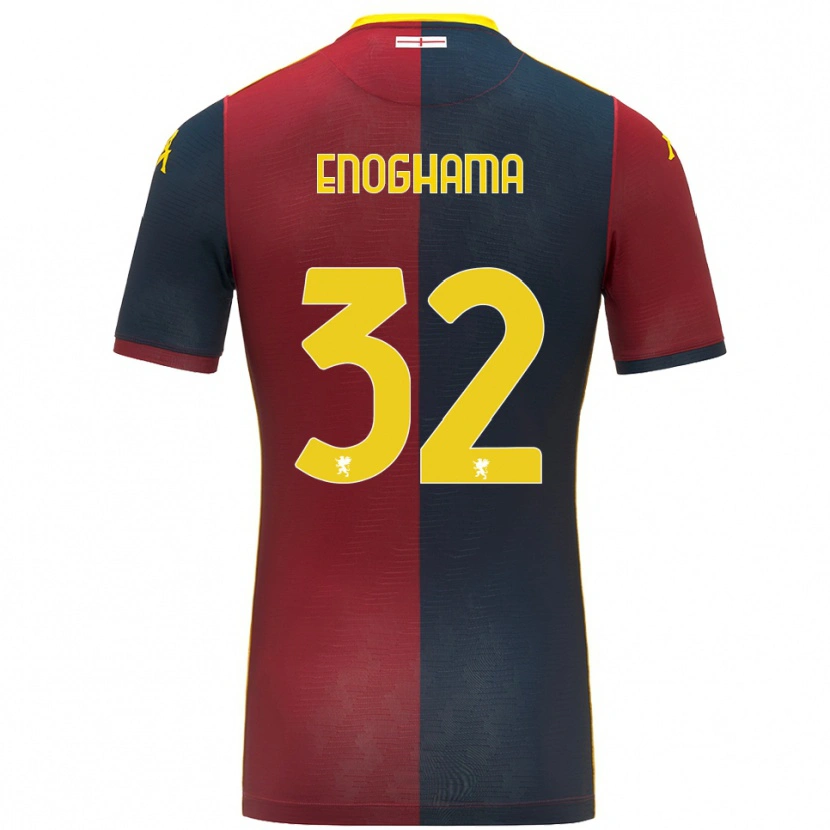 Danxen Niño Camiseta Isaac Enoghama #32 Rojo Azul Real 1ª Equipación 2025/26 La Camisa México