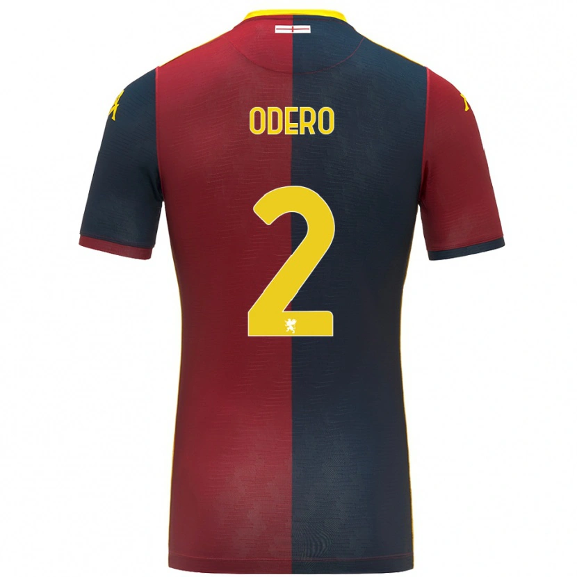 Danxen Niño Camiseta Martino Odero #2 Rojo Azul Real 1ª Equipación 2025/26 La Camisa México