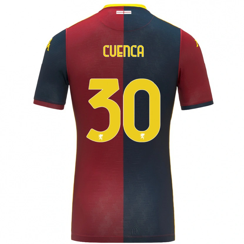 Danxen Niño Camiseta Hugo Cuenca #30 Rojo Azul Real 1ª Equipación 2025/26 La Camisa México