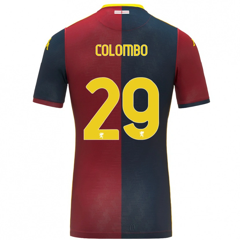 Danxen Niño Camiseta Lorenzo Colombo #29 Rojo Azul Real 1ª Equipación 2025/26 La Camisa México