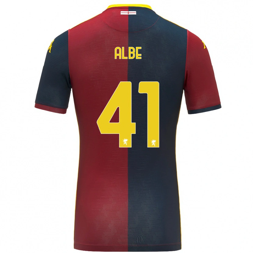 Danxen Niño Camiseta Salem Albè #41 Rojo Azul Real 1ª Equipación 2025/26 La Camisa México
