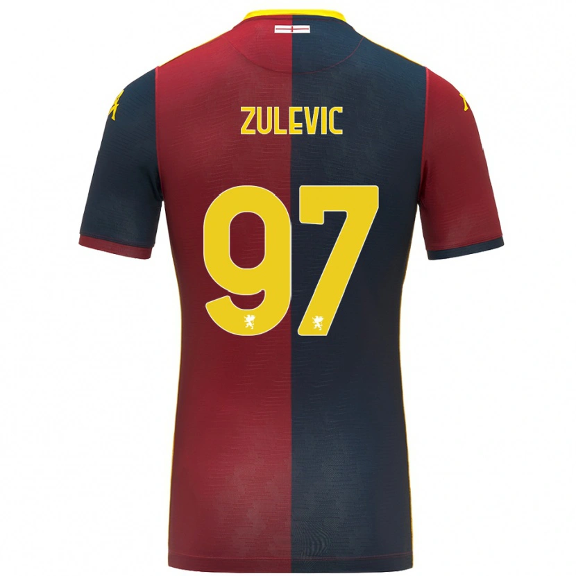 Danxen Niño Camiseta Adam Zulevic #97 Rojo Azul Real 1ª Equipación 2025/26 La Camisa México