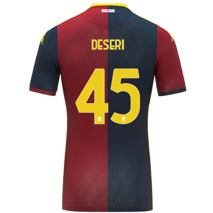 Danxen Niño Camiseta Gracien Deseri #45 Rojo Azul Real 1ª Equipación 2025/26 La Camisa México