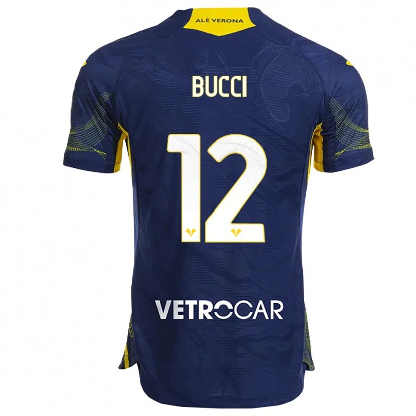 Danxen Niño Camiseta Irene Bucci #12 Marino Amarillo 1ª Equipación 2025/26 La Camisa México