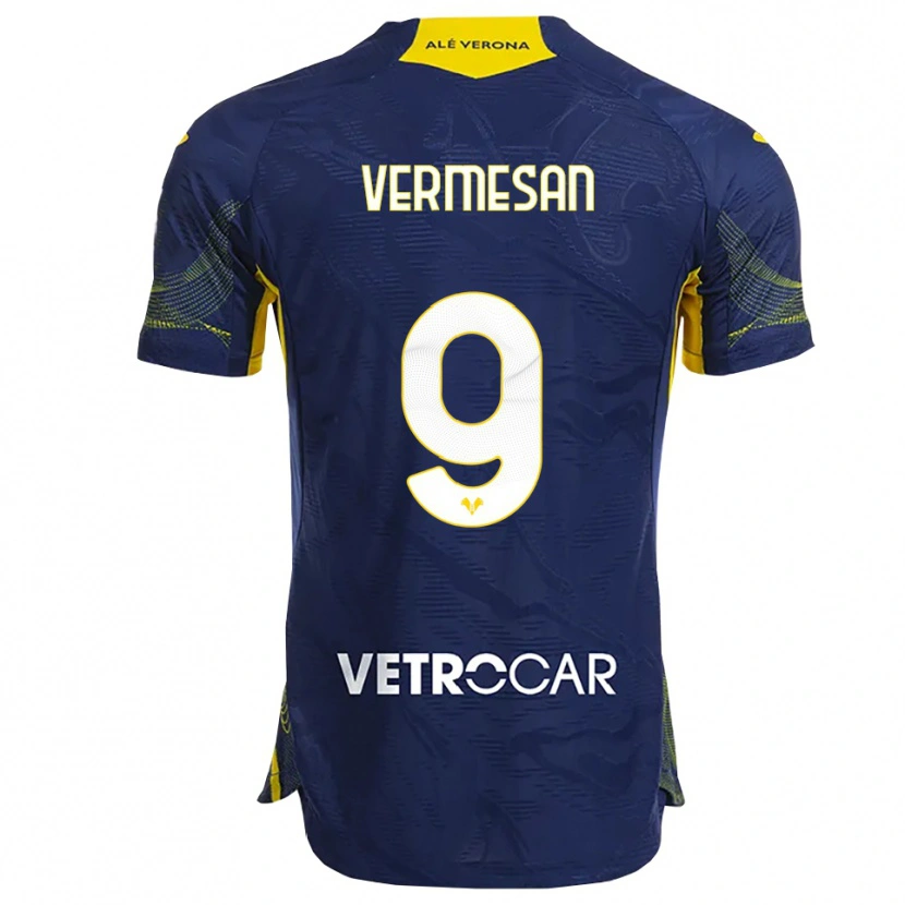 Danxen Niño Camiseta Ioan Vermeșan #9 Marino Amarillo 1ª Equipación 2025/26 La Camisa México
