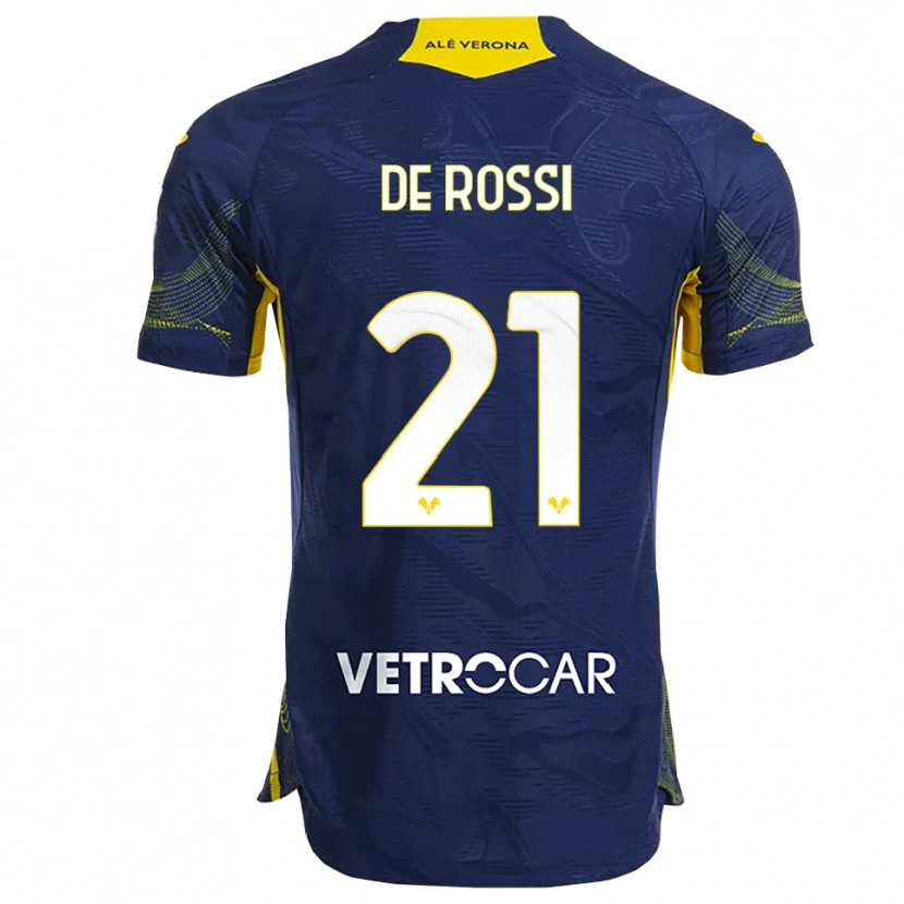 Danxen Niño Camiseta Michele De Rossi #21 Marino Amarillo 1ª Equipación 2025/26 La Camisa México