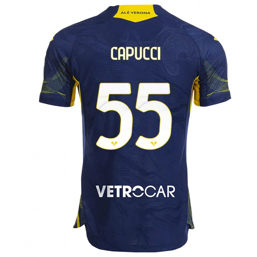 Danxen Niño Camiseta Laura Capucci #55 Marino Amarillo 1ª Equipación 2025/26 La Camisa México